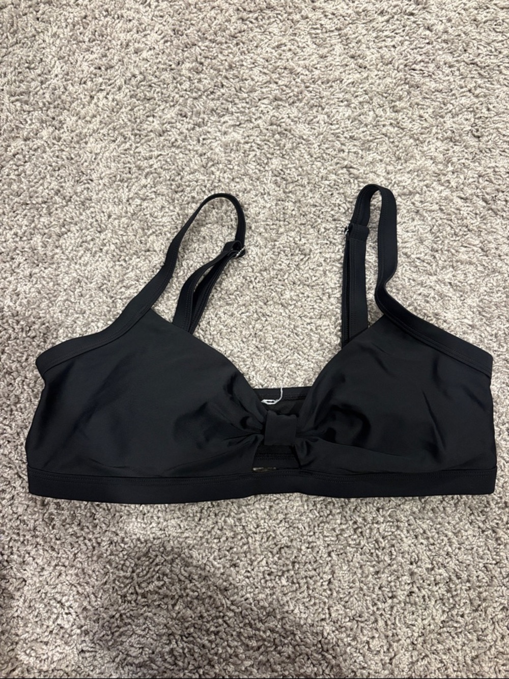 Black Women's Bow-Front Bralette